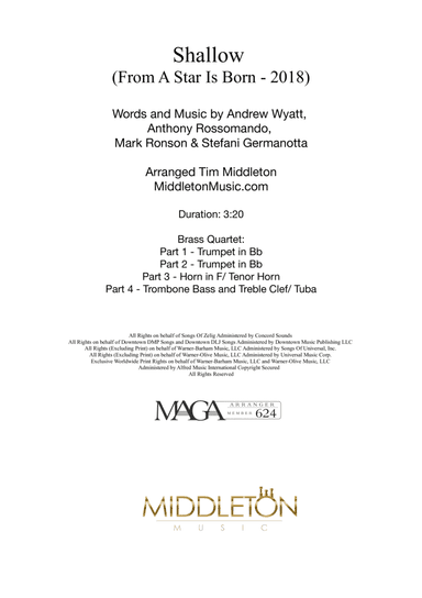 Shallow (arr. Tim Middleton)