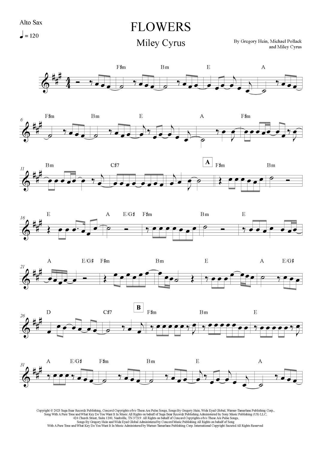 Flowers (arr. Leo Silva)