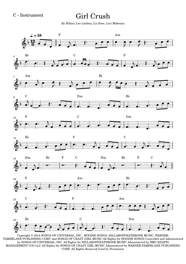 Girl Crush (arr. Fabio Eduardo de Oliveira)