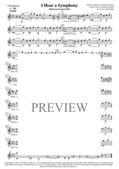 I Hear A Symphony (arr. Jan Angermüller)