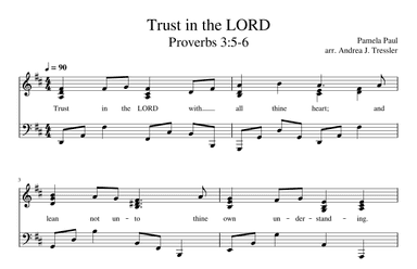 Trust in the LORD (Proverbs 3:5-6)