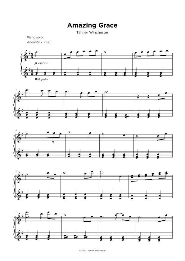 Amazing Grace (arr. Tanner Winchester)