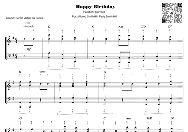Happy Birthday - parabens pra voce - fase3 (arr. Sérgio Matias da Cunha)