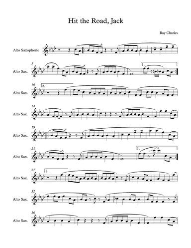 Hit The Road Jack (arr. Nathan Kersey-Wilson)