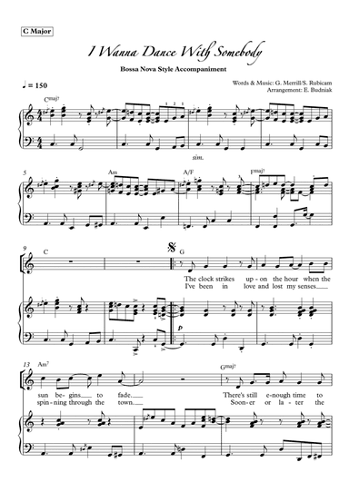 I Wanna Dance With Somebody (arr. Eva Budniak)