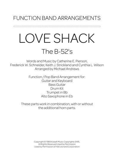Love Shack (arr. Michael Andrews)