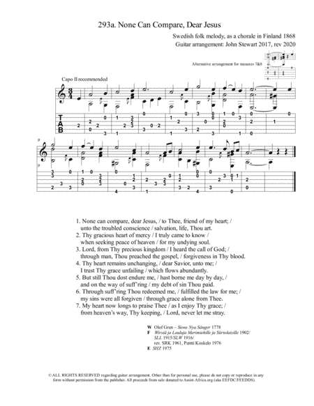 293a None Can Compare, Dear Jesus (arr. John Stewart 2017, rev 2020)