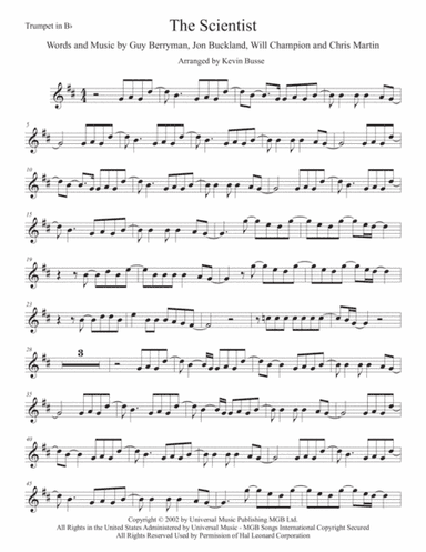 The Scientist (arr. Kevin Busse)