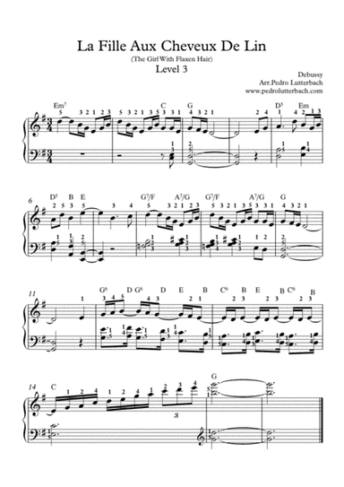 La File Aux Cheveux De Lin (arr. Pedro Lutterbach)