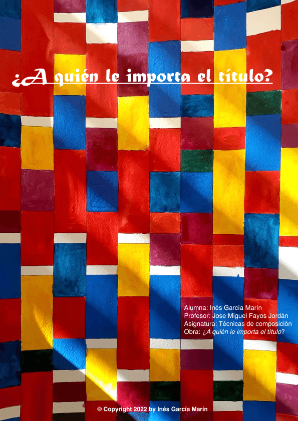 ¿A quién le importa el título?