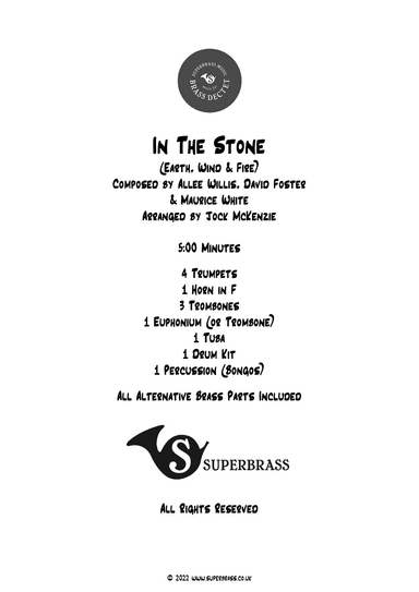In The Stone (arr. Jock McKenzie)