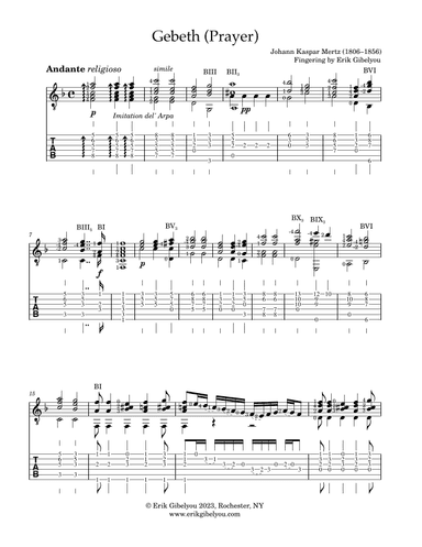 Gebeth (Prayer) (arr. Erik Gibelyou)