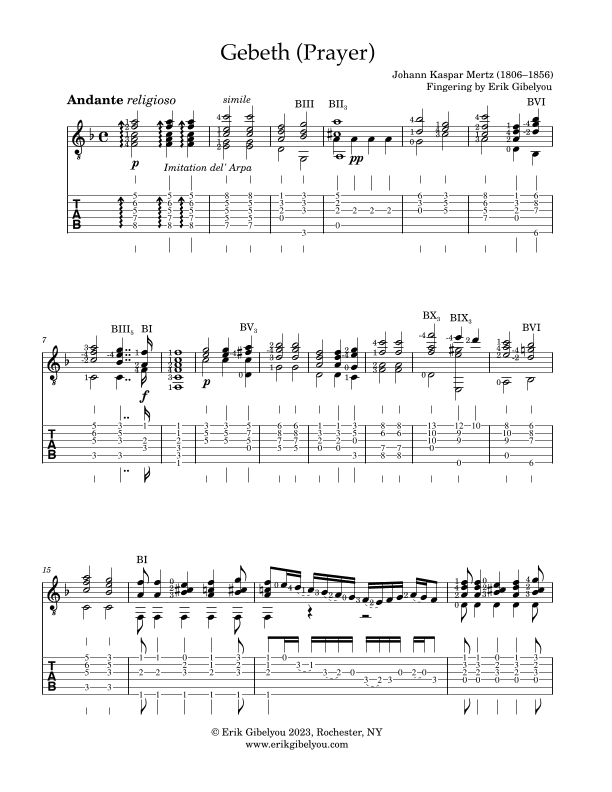 Gebeth (Prayer) (arr. Erik Gibelyou)