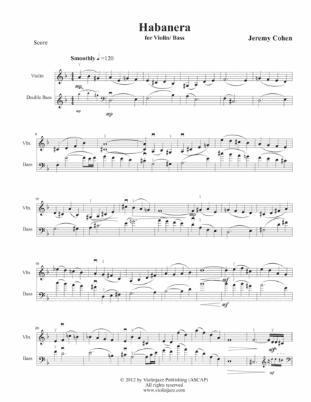 Habanera (violin-bass)