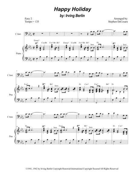 Happy Holiday (arr. Stephen DeCesare)