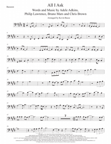 All I Ask (arr. Kevin Busse)