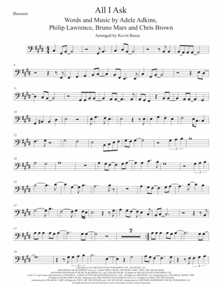 All I Ask (arr. Kevin Busse)