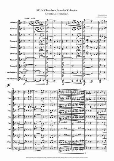 Seventy Six Trombones (arr. Kevin P Holdgate)