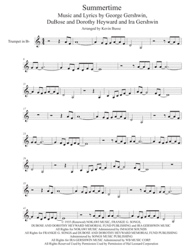 Summertime (arr. Kevin Busse)