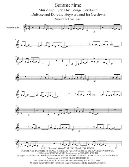 Summertime (arr. Kevin Busse)