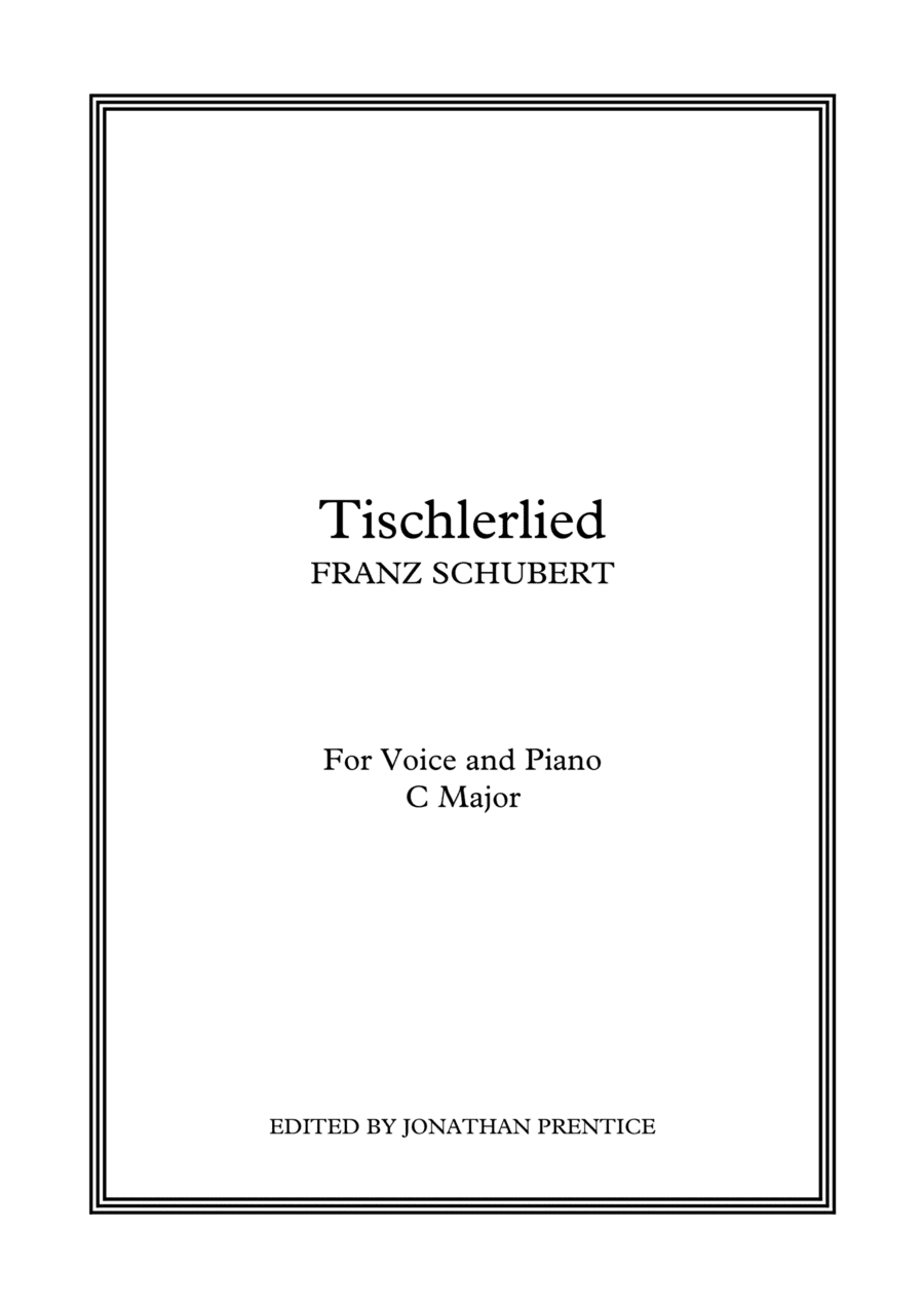 Tischlerlied (C Major) (arr. Jonathan Prentice)