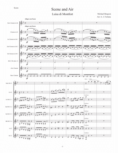 Scene and Air Luisa di Montfort (arr. Arr. A. J. Fortuna)