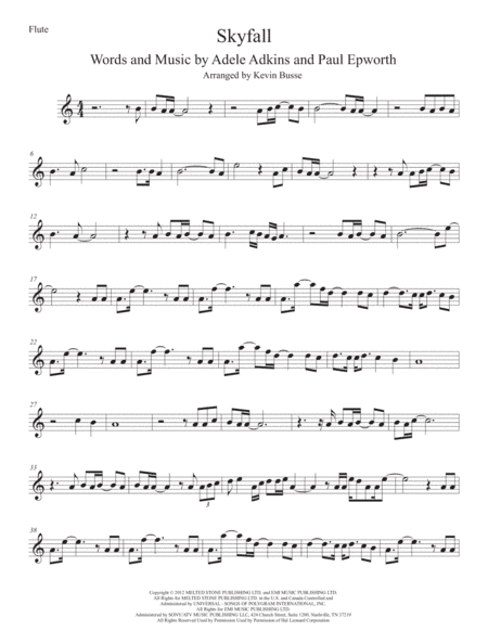 Skyfall (arr. Kevin Busse)