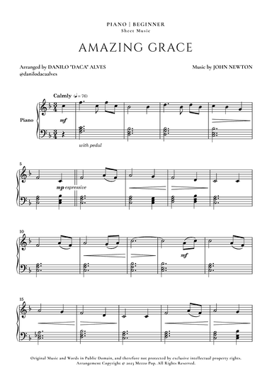 Amazing Grace (arr. Danilo "Daca" Alves)