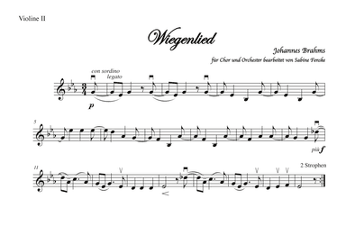 Brahms Wiegenlied/ Lullabye (Guten Abend, gut' Nacht) (arr. Sabine Fenske)