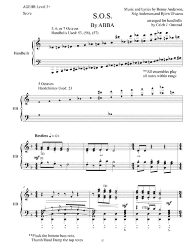 S.o.s. (arr. Caleb J. Onstead)