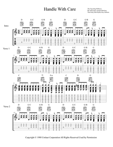 Handle With Care (arr. The Real Boss Hos Publishing)