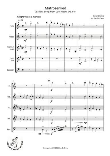 Matrosenlied ('Sailor's Song') (arr. Ian D. Crew)