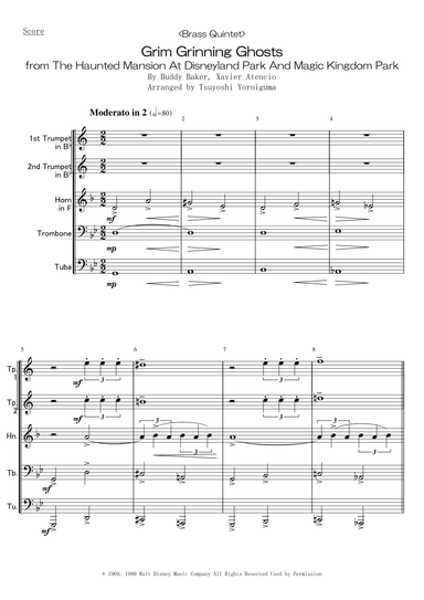 Grim Grinning Ghosts (arr. Tsuyoshi Yoroiguma)