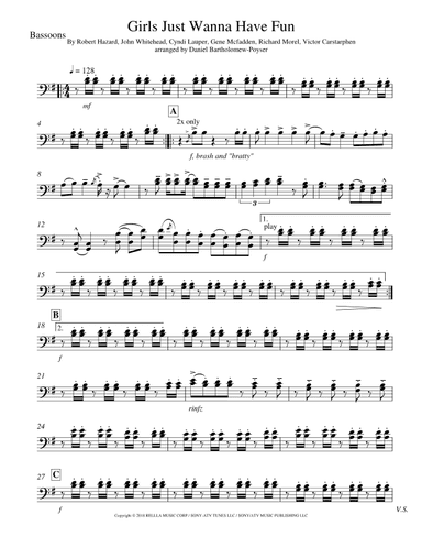 Girls Just Wanna Have Fun X Set Your Heart (arr. Daniel Bartholomew-Poyser)