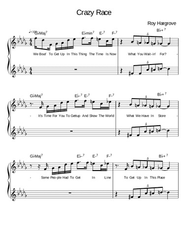 Crazy Race (arr. Julian Horner)