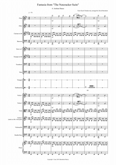 Arabian Dance (Fantasia from Nutcracker) for School Orchestra (arr. David Burndrett)