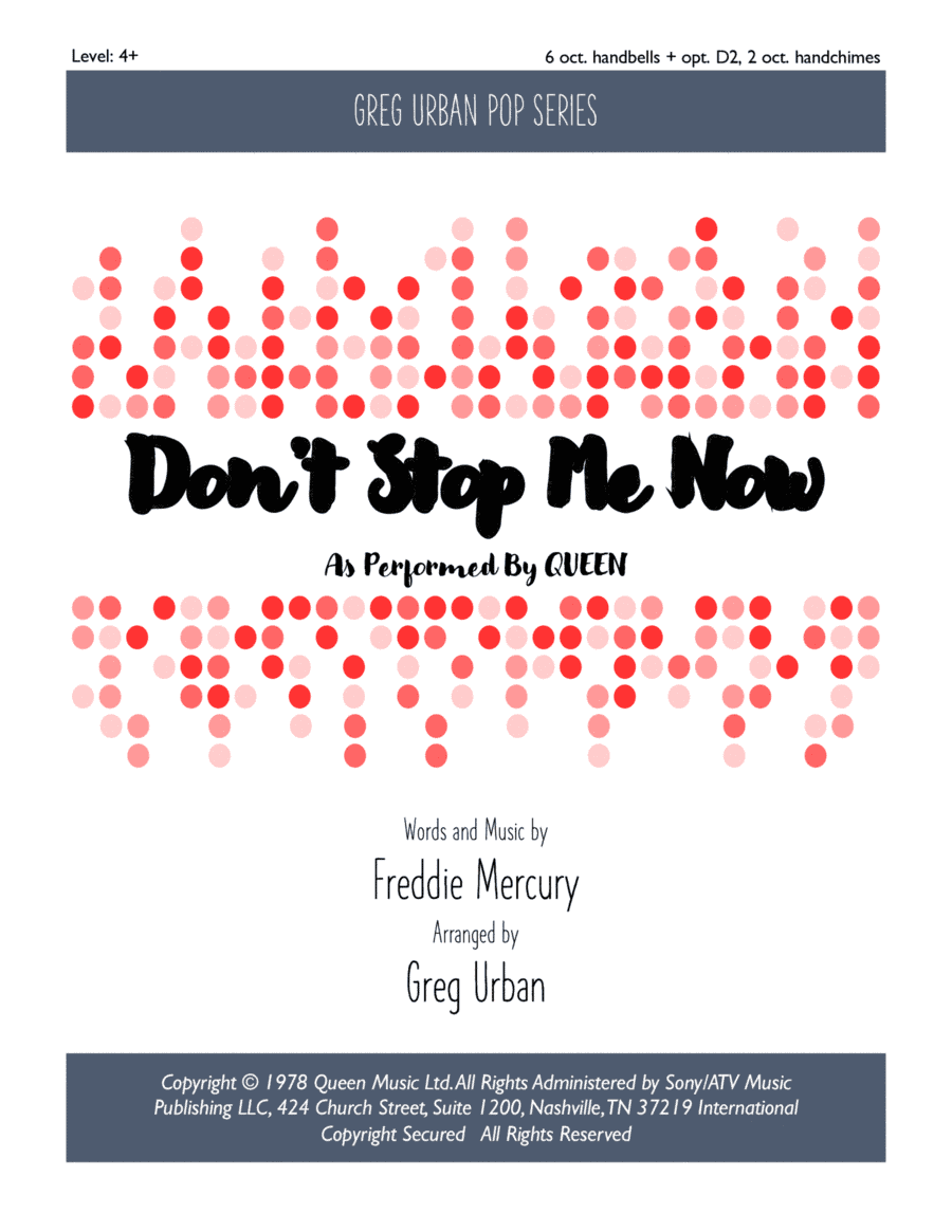 Don't Stop Me Now (arr. Greg Urban)