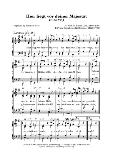 Gotteslob 710 (Haydnmesse) (arr. Manuela Rosa)
