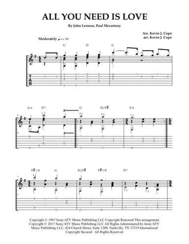 All You Need Is Love (arr. Kevin J. Cope)