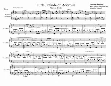 Little Prelude on Adoro te