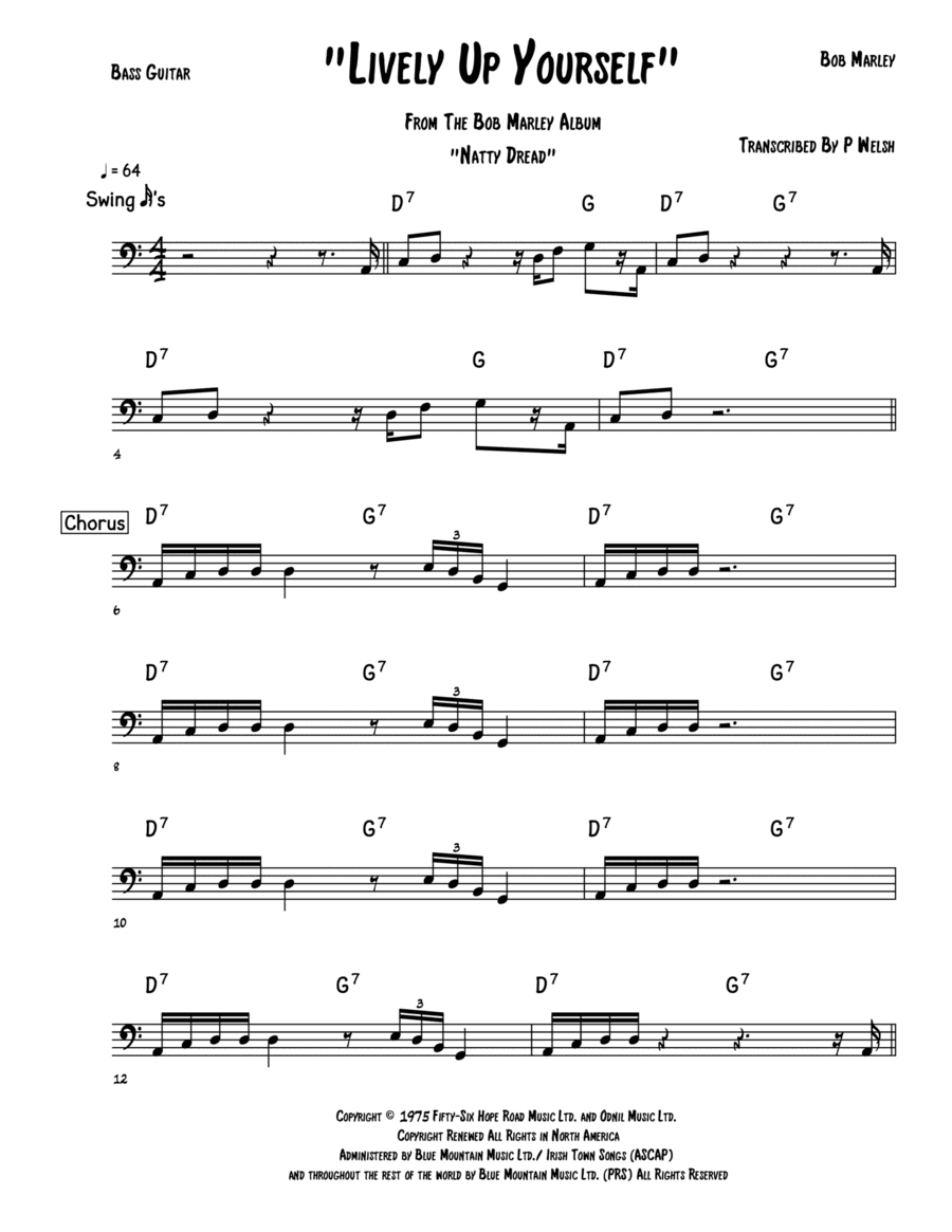 Lively Up Yourself (arr. Accubass)