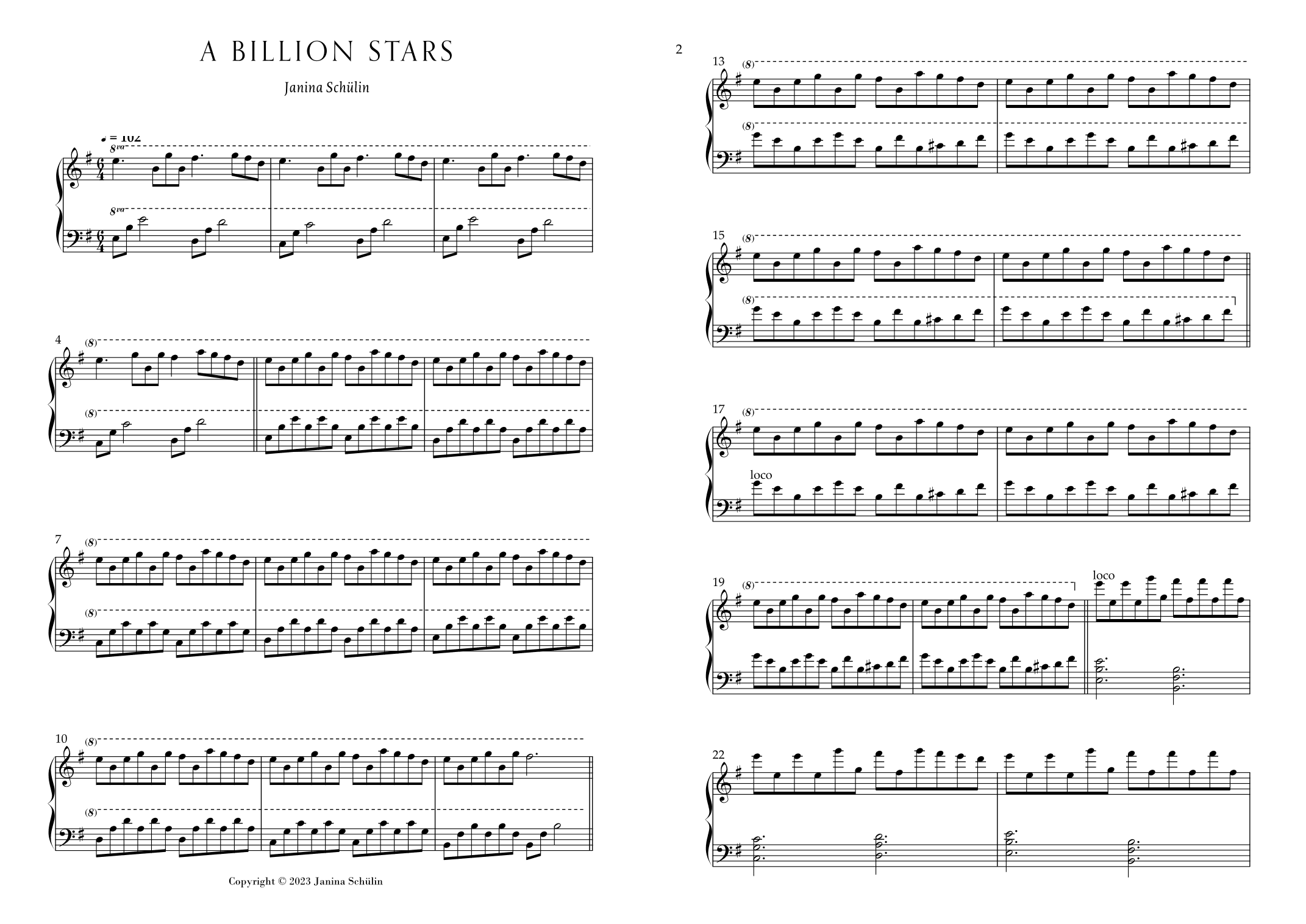 A Billion Stars