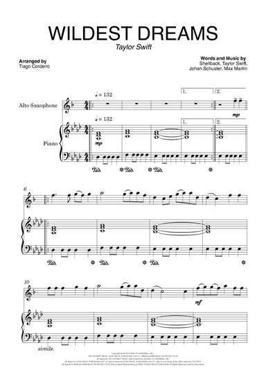 Wildest Dreams (arr. Tiago Cordeiro)