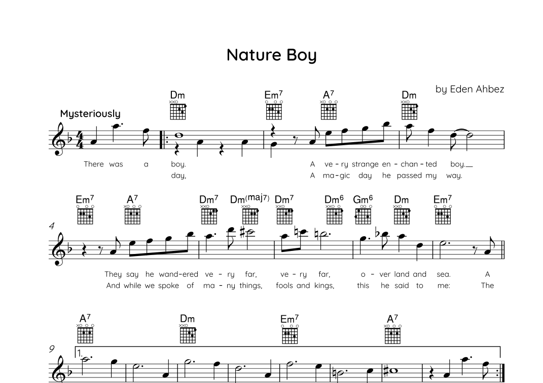 Nature Boy (arr. Brett Watchorn)