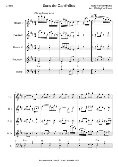 Sons de Carrilhoes (Sounds of Bells) (arr. Jose Welligton Sousa de Castro)