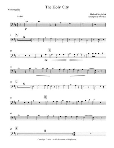 The Holy City - Cello (arr. Alva J. Lee)