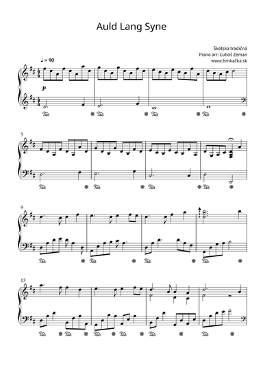 Auld Lang Syne (arr. Lubos Zeman)