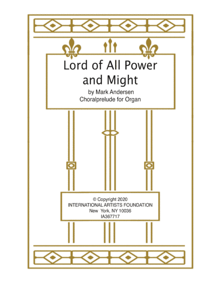 Lord of All Power and Might  organ solo