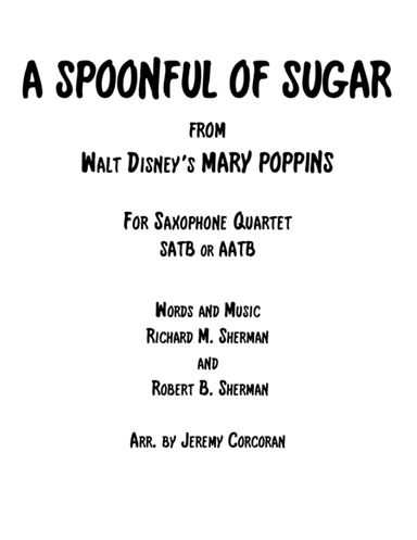 A Spoonful Of Sugar (arr. Jeremy Corcoran)