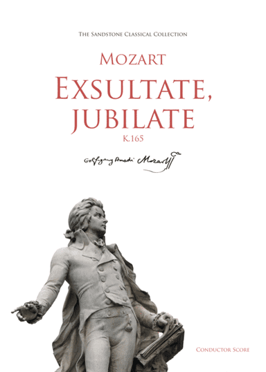 Exsultate, jubilate, K.165 Conductor Score (A4 Size) feat. Mozart Alleluja (arr. Sandstone Music)